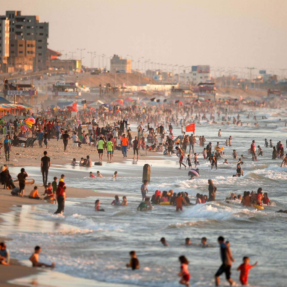 The Worst It S Been Children Continue To Swim As Raw Sewage