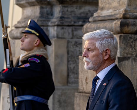 Czech President Petr Pavel at Prague Castle, in Prague, Czech Republic.