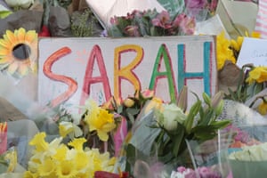 The Sarah Everard memorial on Clapham Common
