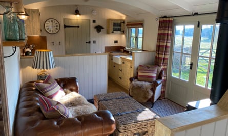 The shepherd’s hut at Holly Lodge