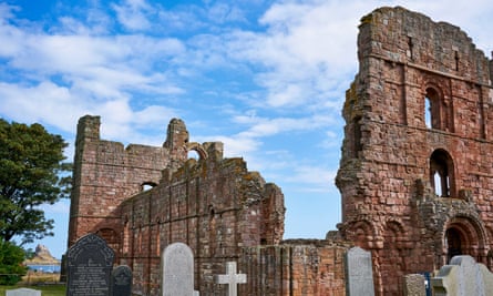 Lindisfarne Priory in Northumberland.