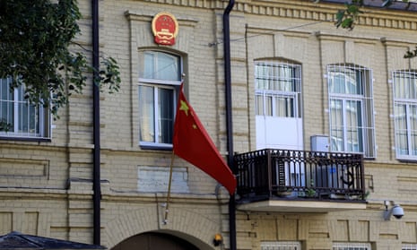 The Chinese embassy in Vilnius, Lithuania