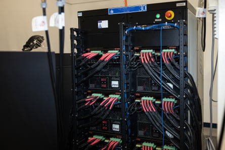 A machine for testing the batteries at the Deakin University research laboratory.