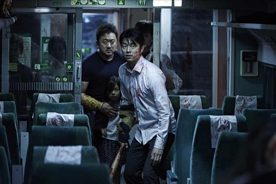 Dong-Seok Ma, Soo-An Kim and Yoo Gong in Train to Busan.