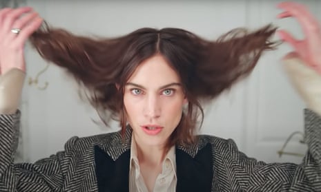 Alexa Chung in a screen grab from her YouTube channel.