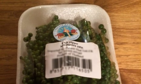 The green peppercorns that Julie Walsh eventually found after an initially fruitless search of supermarkets.