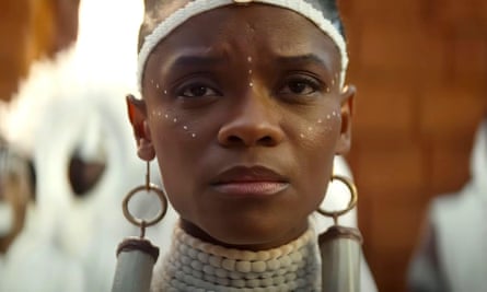 Letitia Wright as Shuri in Black Panther: Wakanda Forever.