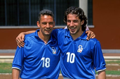 Roberto Baggio and Alessandro Del Piero