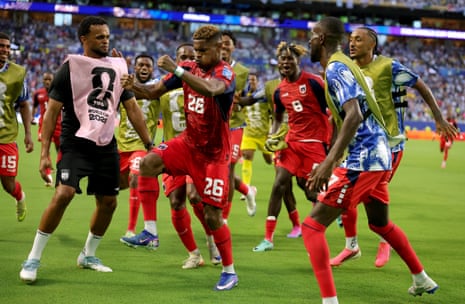 Varela celebrates with his jubilant teammates.