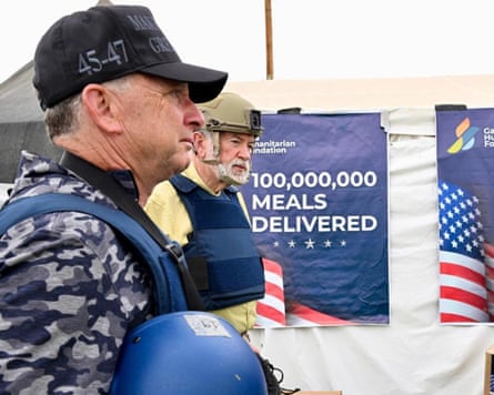 Steve Witkoff and Mike Huckabee in flak gear