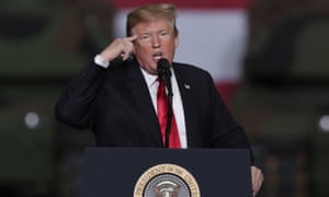 Donald Trump speaks at Joint Systems Manufacturing Center in Lima, Ohio on 20 March. 2680.jpg?width=300&quality=85&auto=forma