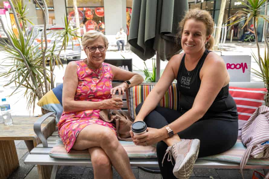 Jane and Laura in the Claremont Quarter