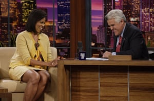 Michelle Obama on The Tonight Show with Jay Leno in 2008