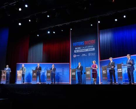 mobile forensics mobile forensics From left, Tony Thurmond, Chad Bianco, Tom Steyer, Steve Hilton, Xavier Becerra, Katie Porter, Matt Mahan and Antonio Villaraigosa stand on stage during a California gubernatorial debate hosted by CBS LA at Pomona College in Claremont, Calif., 28 April.