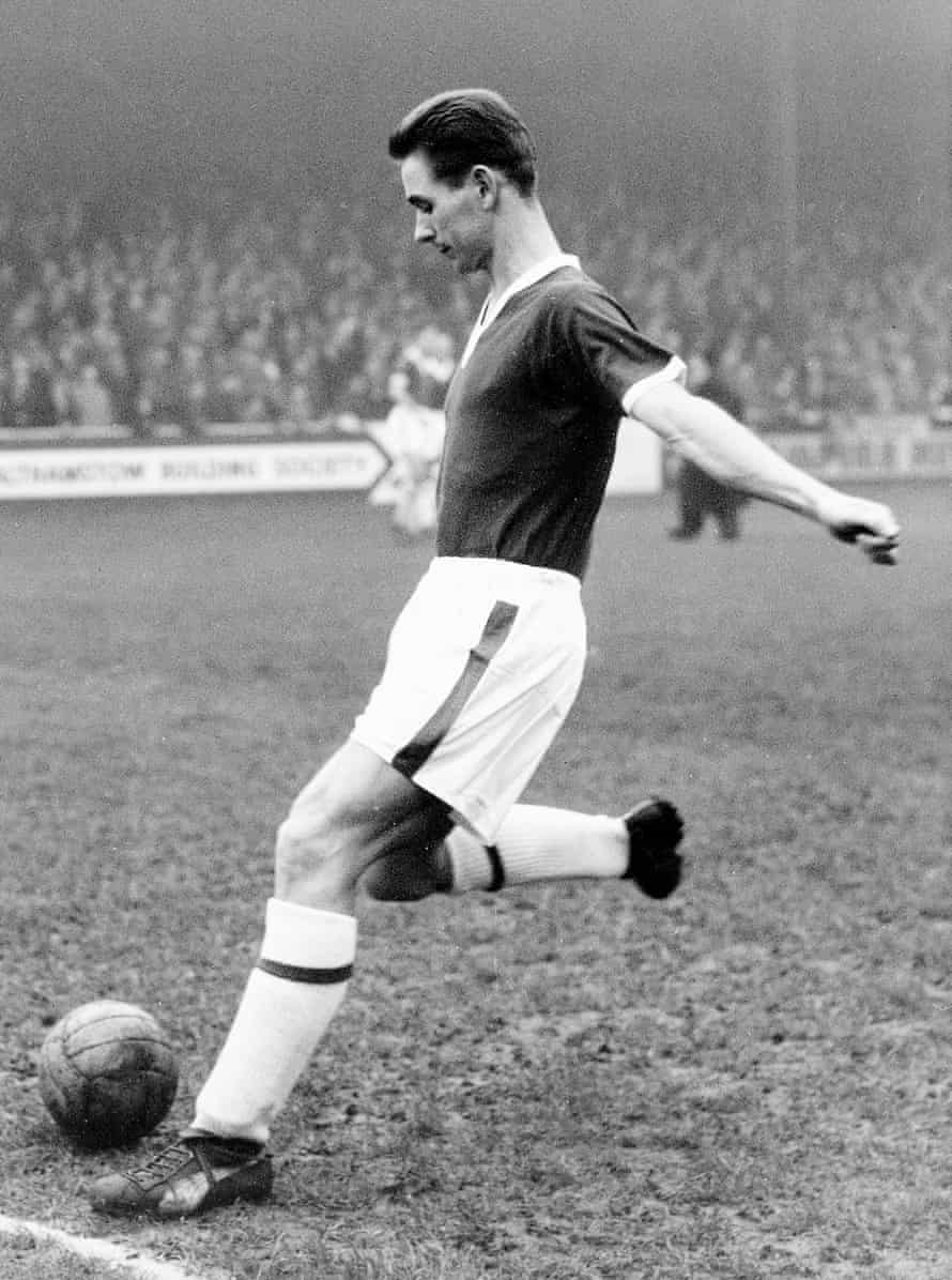 Brian Clough in action for Middlesbrough where he scored 197 goals out of 250 in English football's second division.