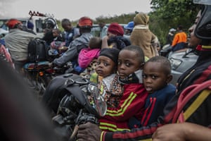 An estimated 400,000 people fled the city