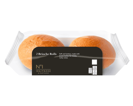Bag of two Waitrose No 1 Brioche Buns