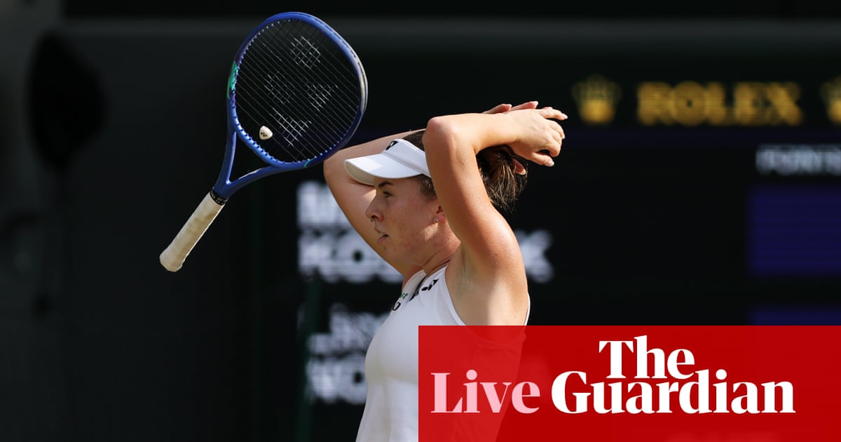 Wimbledon Centre Court during the women’s semi-finals