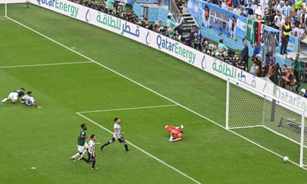 Saleh Al Shahri slipped in Saudi Arabia's equaliser.