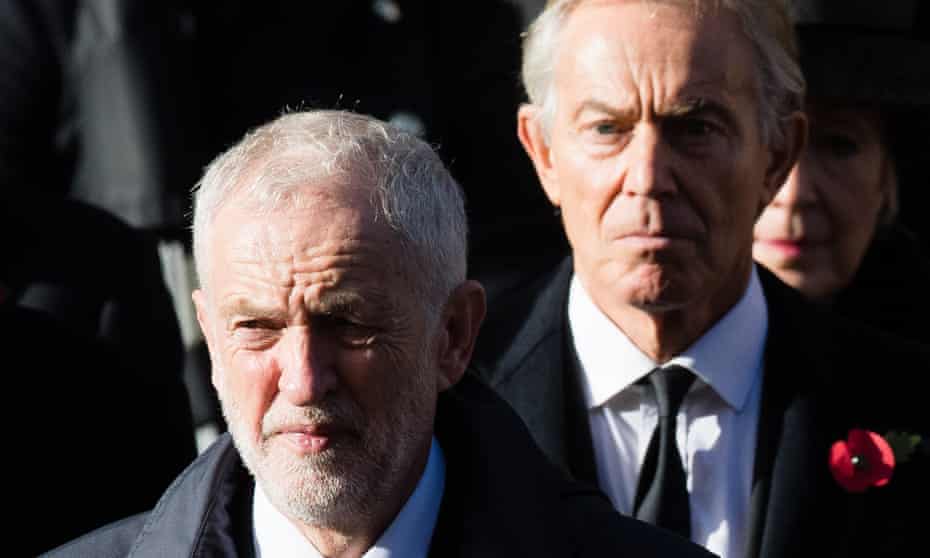 Jeremy Corbyn and Tony Blair