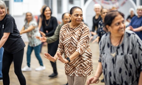 ‘I love dance, and it’s helped with my mental health’ … Jasu Mistry in a Mehek Live workshop