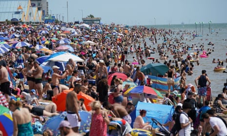 People on a crowded beach