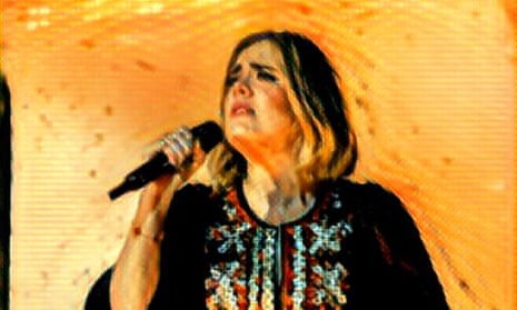 Adele (through Prisma’s Munch filter)
