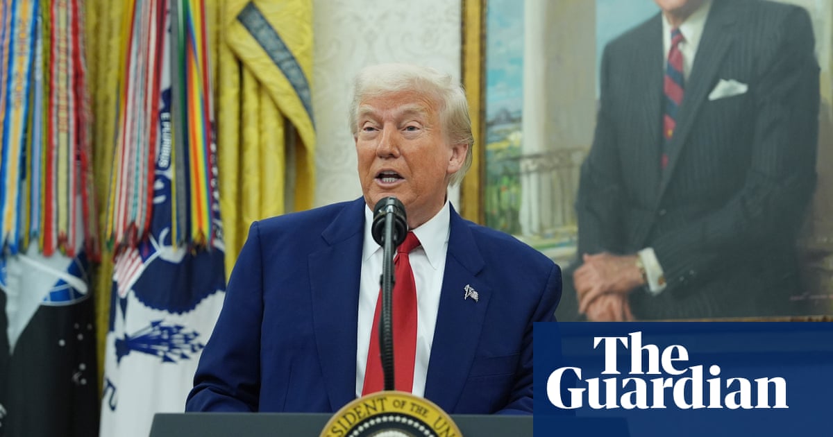 Trump lashes out at reporter over claim he 'chickens out' of tariffs – video