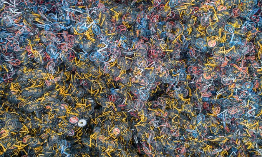 China’s shared bike graveyards in 20 cities by Wu Guoyong exhibiting at the Lianzhou Foto Festival
