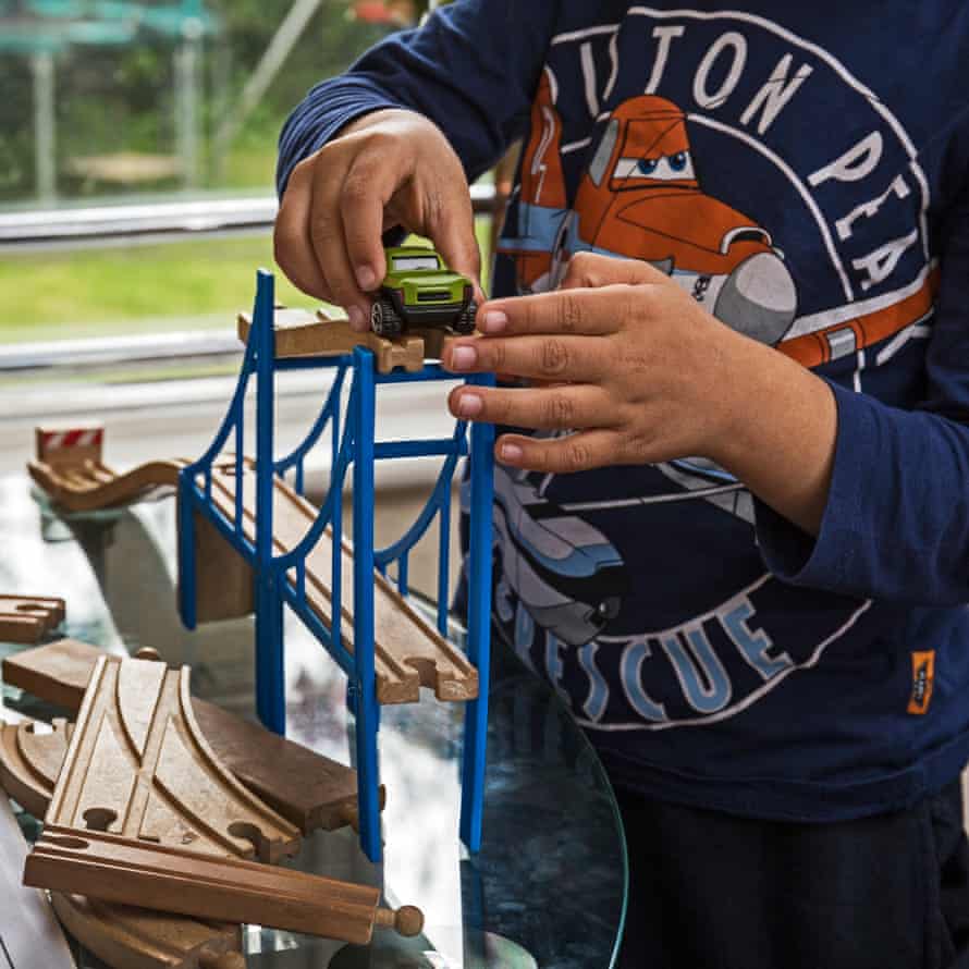 Books and toys were donated by a charity that helps asylum seekers