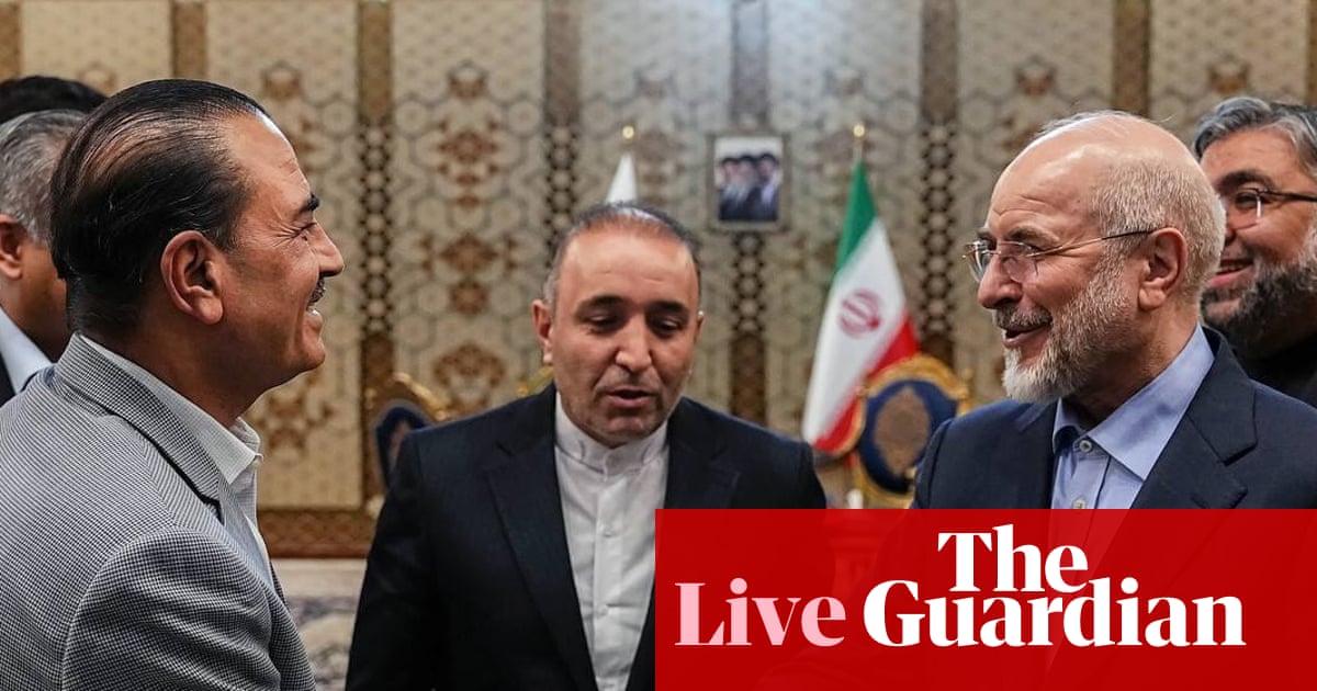Middle East crisis live: fate of strait of Hormuz hangs in balance as Trump claims Iran deal ‘largely negotiated’