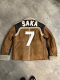 A Vintage Threads reworked Saka no.7 football shirt