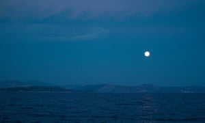 View out to sea at night from Obonjan island