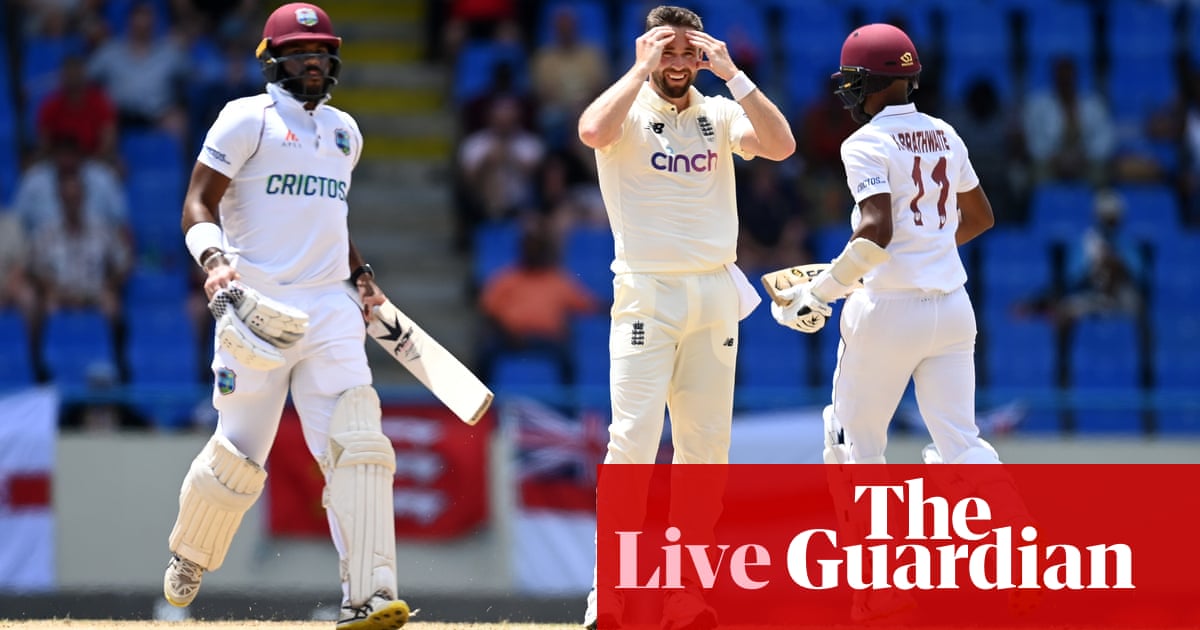 West Indies v England: first Test, day two – live!