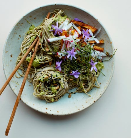 A zing thing: Anna Jones’s lime and double ginger weeknight soba.