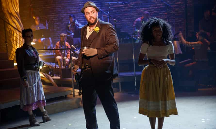 Hadestown, New York Theatre Workshop by Anaïs Mitchell. Developed with and directed by Rachel Chavkin Jessie Shelton, Chris Sullivan and Nabiyah Be.