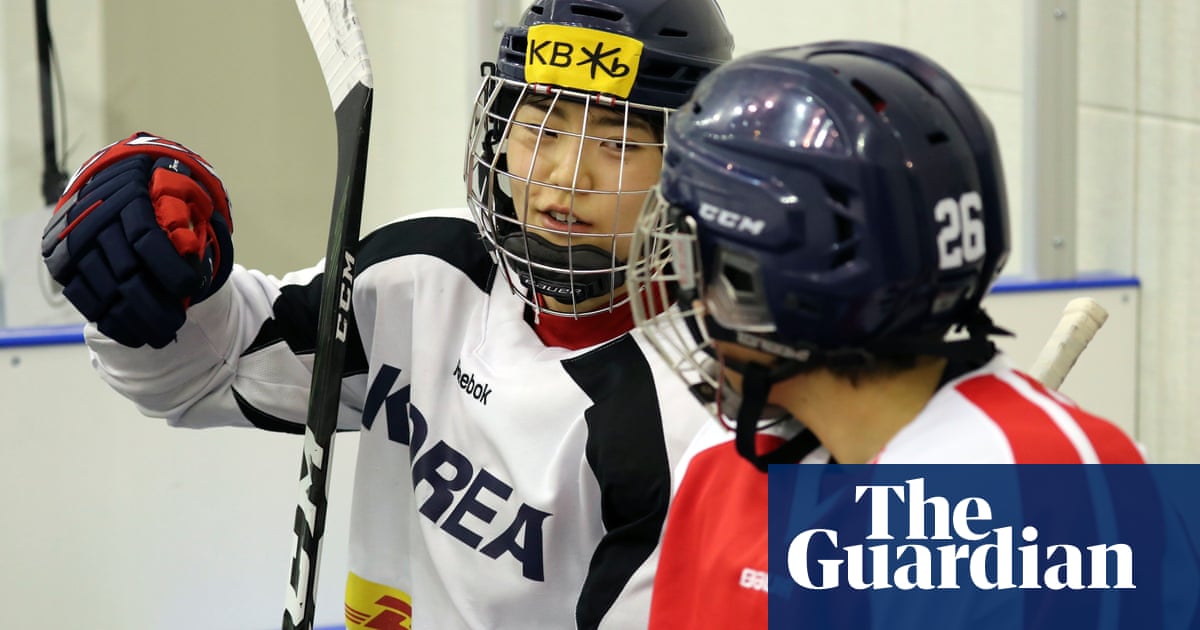 When the North and South Korean hockey teams met for the first time