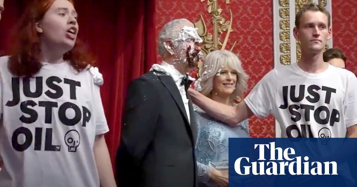 Climate protesters who squashed cake into King Charles waxwork told to pay damages
