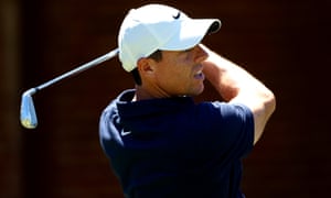 Rory McIlroy during a practice round before the Charles Schwab Challenge in Texas