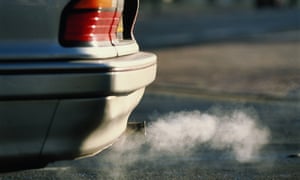 Car exhaust emitting grey smoke