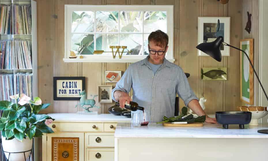 Marcus Hay in the kitchen.