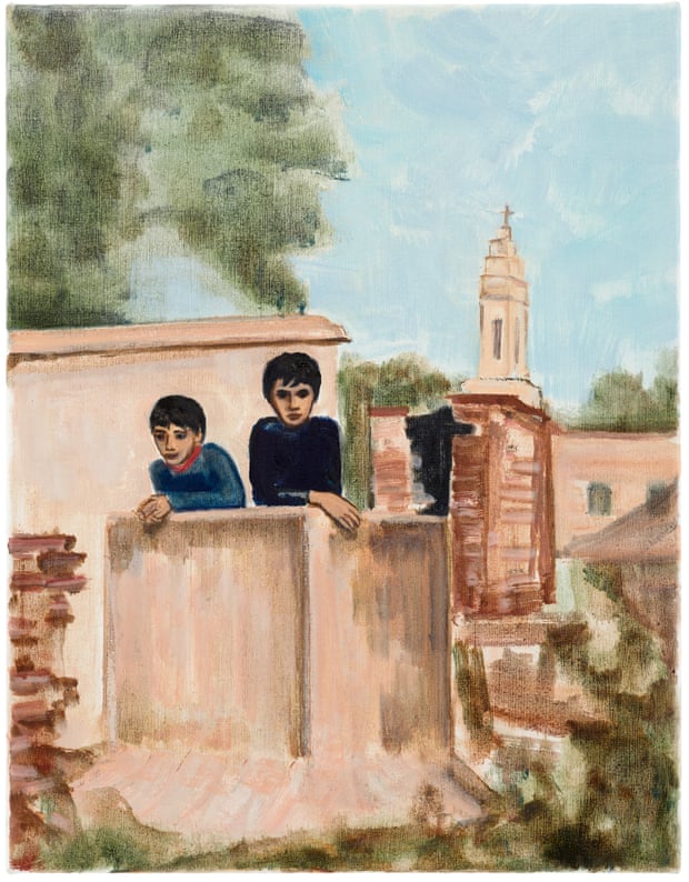 Two Boys (Church Tower), 2020 by Matthew Krishanu.