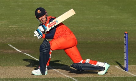 Bas de Leede has been in impressive form with the bat for the Netherlands.