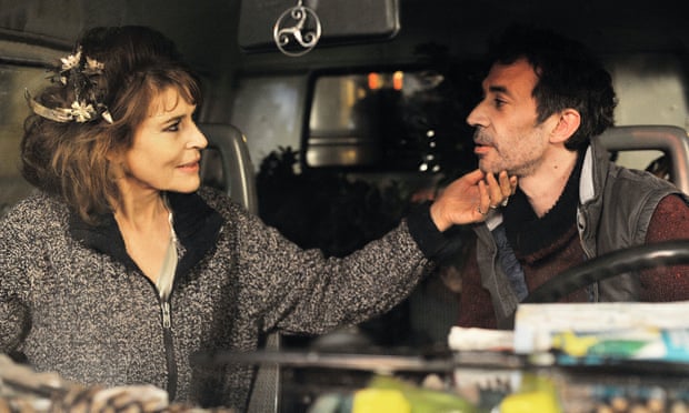 Fanny Ardant and Éric Elmosnino in the film Chic!