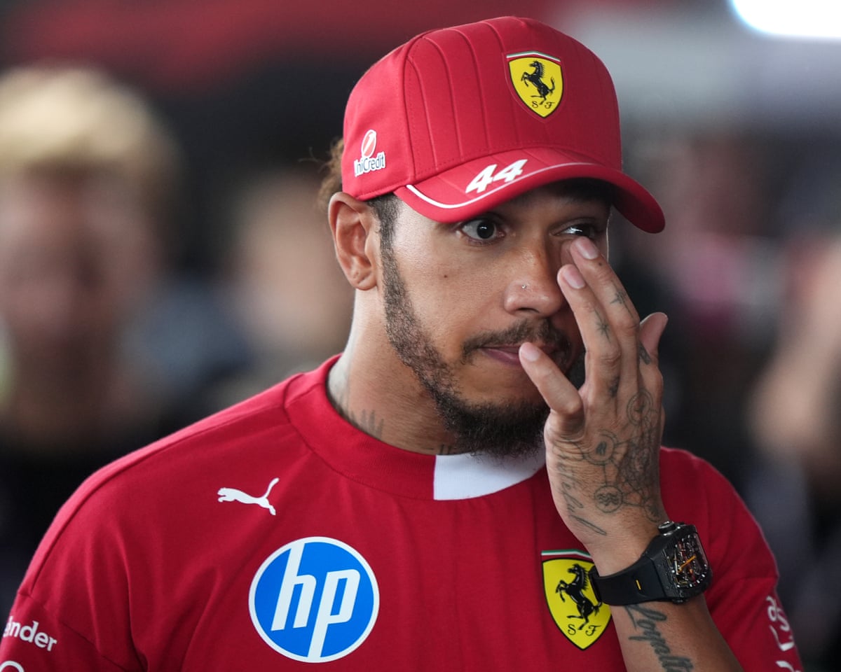 I'm absolutely useless': Lewis Hamilton says Ferrari should replace him after qualifying 12th | Lewis Hamilton | The Guardian