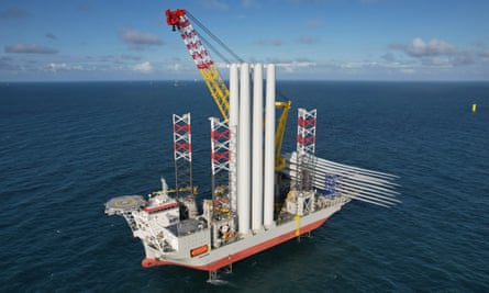 Work on the Dogger Bank offshore windfarm