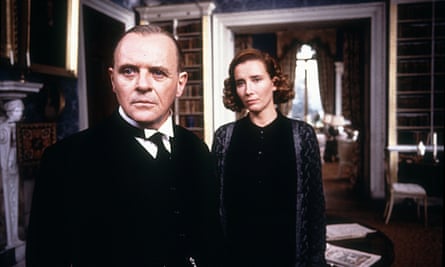 Anthony Hopkins and Emma Thompson in the 1993 film version of The Remains of the Day.