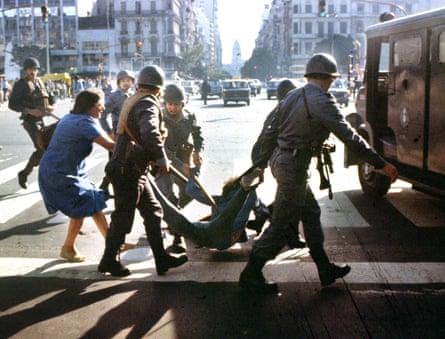 An anti-government rally in Buenos Aires during Argentina’s ‘dirty war’ in March 1982.