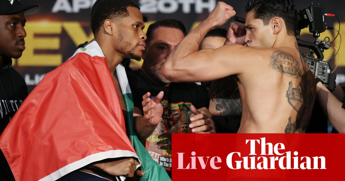 ديفين هاني ضد رايان جارسيا: بطولة WBC للوزن الخفيف الفائق – مباشر ديفين هاني ضد رايان جارسيا: بطولة WBC للوزن الخفيف الفائق – مباشر