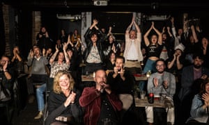 The audience for the Caitlin Harnett gig in the Covid era of social distancing